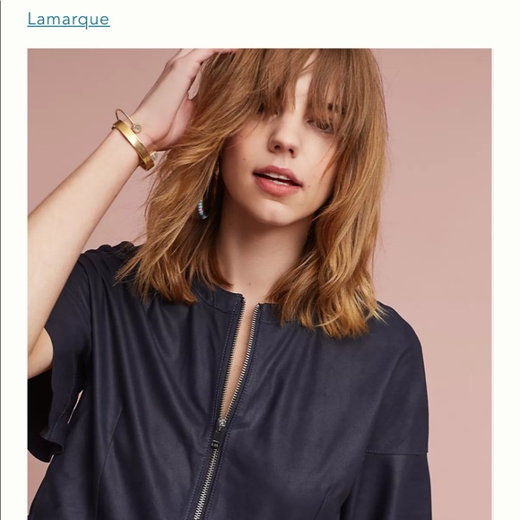 Anthropologie LAMARQUE Anona Leather Jacket - Picture 4 of 11